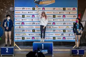 Garnbret won her first international title in the lead competition at the 2014 world youth b championships. Janja Garnbret Und Adam Ondra Gewinnen In Meiringen Kletterszene Com
