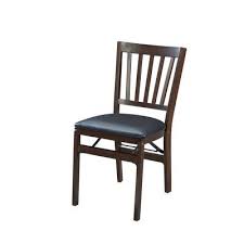 Set Of 2 School House Folding Chair Espresso Brown Stakmore Folding Chair Chair Upholstered Seating