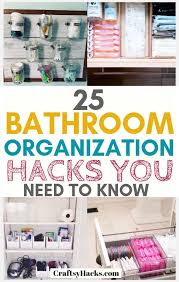 The convenient bathroom countertop organizer which is simply made of the metal board and magnet beads. 25 Bathroom Organization Hacks You Need To Know Craftsy Hacks