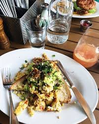 Brunch With My Prima Was Amazing At Pushkinsrestaurant Even Got A Grapefruitmimosa For The Warm Weather Vegan Tofu Scr Tofu Scramble Vegan Food Good Food