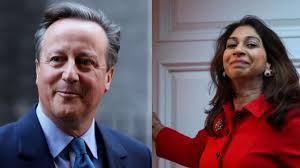 UK's ex-PM Cameron back in government as Sunak sacks interior minister