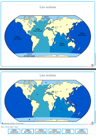 Carte plage en bus france pas cher | comparabus blog carte des plages de france arts et voyages. Carte Des Oceans Carte Des Oceans Continents Et Oceans Geographie