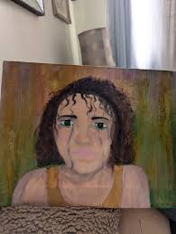 Self portrait after a break up. I know it's a beginner but I like it.