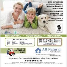 We know that the safety of your home is important to you, so we protect it by removing pests from your residential or commercial property. All Natural Pest Control Solutions Secaucus Nj