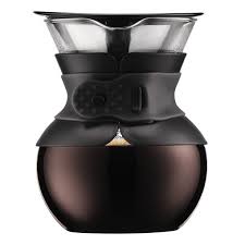 Pour Over Kaffeebereiter Mit Permanentfilter Kurze Ta Lle 0 5 L 17 Oz Schwarz Bodum Online Shop Deutschla Kaffeebereiter Kaffee Geschenke Filterkaffee