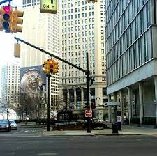 Downtown Detroit Street View Street Downtown