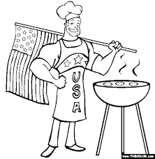 Patriotic Bbq Coloring Page Free Patriotic Bbq Online Coloring Online Coloring Pages Online Coloring Coloring Pages