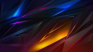 Download hd dark wallpapers best collection. Colorful Dark Abstract Polygon 3d 4k Wallpaper 39