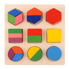 Each puzzle measures 9 x 12. Kids Baby Wooden Geometry Educational Toys Puzzle Montessori Early Learning Toys For Baby Thecorner Mx