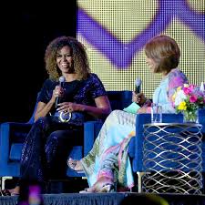 When it catches the sunlight, your thick curls will look their best. Michelle Obama Gave Her Naturally Curly Hair Ombre Highlights Marie Claire Australia