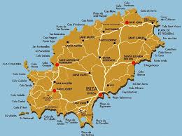 Cartina Costa Ibiza Mappa Spiagge Ibiza Ibiza Map Ibiza Island Ibiza Spain