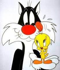 Remember Sylvester And Tweety Pie Sylvester Used To Attempt To Eat Poor Tweety Pie But Their Female Owner Kep Vintage Cartoon Disney Cizimleri Disney Sanati