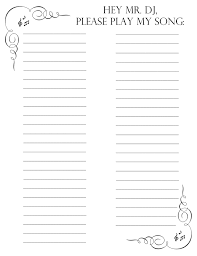Dj Request Form Wedding Music List Wedding Song List Song Request
