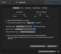 In the keyboard section, uncheck the adjust keyboard brightness in low light box; Macos Big Sur How Do I Disable Keyboard Backlight Permanently Ask Different
