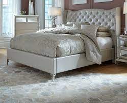 The hollywood loft collection by michael amini & jane seymour, a design collaboration is scaled and proportioned for smaller spaces yet with the glitz, glamour, and functionality of our larger collections. Aico Hollywood Loft Frost Upholstered Platform Bed 9001600ckbed 104 Usa Furniture Warehouse