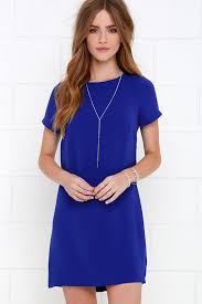 Shift And Shout Royal Blue Shift Dress Royal Blue Shift Dress Blue Shift Dress Blue Dress Short