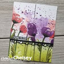 The infinity symbol is a mathematical symbol that represents an infinitely large number. Creative Chelsey How To Create An Infinity Card Amazing Handmade Card Design Peaceful Poppies Suite Stampin Up