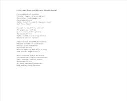 Tinggi tinggi gunung kinabalu, tinggi lagi sayang sama kamu, biru. Lirik Lagu Tempatan Pdf Document