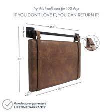 Nathan james broadway and theatre credits. Nathan James Harlow 36 In Vintage Brown Pu Leather With Adjustable Straps And Black Metal Rail Twin Wall Mount Upholstered Headboard 94001 The Home Depot In 2021 Wall Mounted Headboards Upholstered Headboard Headboard
