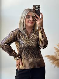 Saç Örgü Kazak BAKIR - 549,99 TL