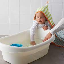 Keep baby sitting up while you soap and rinse. Buy Lattsam Baby Bath White Green Online Uae Ikea