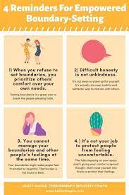 4 Reminders For Empowered Boundary Setting Self Improvement Quotes Relationship Advice Words Hurt