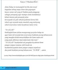 Puisi Jalan Kehidupan Karya F Maulana Rifa I Jalan Hidup Ini Memanglah Berliku Dan Terjal Brainly Co Id