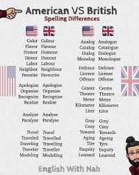 American Vs British Spelling In 2020 Learn English Words Learn English Vocabulary English Phrases