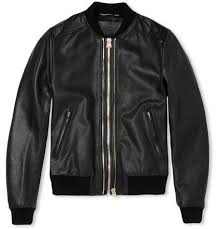 Dolce Gabbana Full Grain Leather Bomber Jacket Mr Porter Leather Jacket Men Designer Leather Jackets Leather Jacket