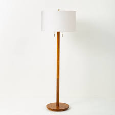 Tripod floor lamp in solid natural finish wood. Wood Floor Lamp Includes Led Light Bulb Hearth Hand With Magnolia Target