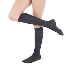 Amazon Com Jomi Sock Collection 116 Women S Microfiber Compression Socks 15 20mmhg Large Black Health Womens Compression Socks Compression Socks Women