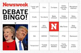 The Ultimate Drinking Game Hillary Clinton V Donald Trump Presidential Debate Bingo Round 2