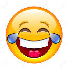 Rire émoticônes Avec Larmes. Isolated Illustration Sur Fond Blanc Clip Art  Libres De Droits , Svg , Vecteurs Et Illustration. Image 52958216.