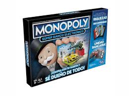 Se escoge la banca, que es un jugador encargado del dinero. Juego De Mesa Monopoly Super Banco Electronico Juegos De Mesa Paris Cl