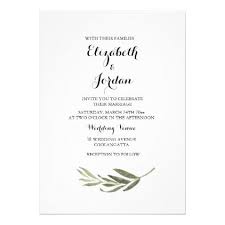 Elegant Simple Green Leaf Wedding Invitation Zazzle Com Wedding Invitations Leaves Winter Wedding Invitations Elegant Invitations