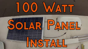 Renogy 200 watts 12 volts monocrystalline solar bundle kit. How To Install A 100 Watt Solar Panel W Charge Controller On A Camper Youtube