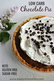Add the egg yolks and cornstarch to a bowl and. Low Carb Chocolate Pie Explorer Momma