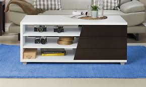 Southern enterprises voyager espresso trunk coffee table. Sorenson Contemporary Two Tone Multi Shelf White Espresso Coffee Table From Aed 749 A To Z Furniture