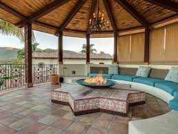 Enclosed gazebo with fire pit. Is It Safe To Have A Fire Pit Under A Gazebo Or Pergola Outdoor Fire Pits Fireplaces Grills