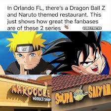 The following list will include arcs beyond dragon ball z. In Orlando Fl There S A Dragon Ball Z And Naruto Themed Restaurant This Just Shows How Great The Fanbases Are Of These 2 Series