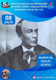 08/ 07. Cecilio Acosta era hijo de Ignacio Acosta y de Juana Margarita  Revete Martínez, nace en el seno de una humilde familia. Su primera  educación estuvo a cargo del presbítero Mariano Fernández ...