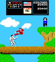 Karate Champ It Was The Only Video Game In The Video Store Not Too Far From Our House Back In Calgar Classic Video Games Vintage Video Games Retro Video Games