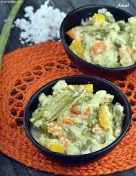 Avial South Indian Recipes Kerala Curry Recipe Indian Food Recipes South Indian Food Indian Vegetarian Dishes