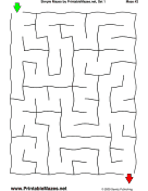 Coloring the pictures of kid's activities, such as kids playing roller. Printable Mazes