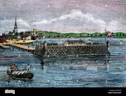North Battery, colonial Boston harbor ...