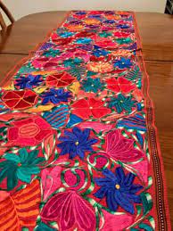 This table runner is extra thick so while being pretty its true purpose is. Handmade Floral Embroidered Mexican Table Runner Bohemian Home Decor Tablecloth Table Cloth Decorations Mexican Table Runner Embroidered Table Runner