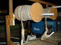 Welding Cable Reels By Bolt Homemade Welding Cable Reels Constructed From Steel Plate Tubing And Conduit Http Ww Welding Cable Welding Welding Projects