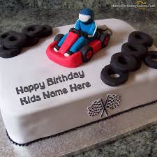 Birthday Cake For Kids Boys With Name Write Name On Car Birthday Cake For Kids Happy Birthday Wishes Birthday Cake Kids Cake Name Happy Birthday Kids