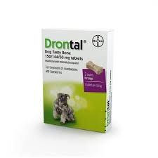 When to worm newborn puppies: Drontal Tasty Bone Dog Wormer Viovet Co Uk Free Delivery Available