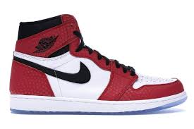 Jordan Retro 1 High Og Men S White Black University Blue Jordan Retro 1 High Spider Man Origin Story Air Jordans Retro Nike Air Jordan Retro Nike Air Jordan Shoes